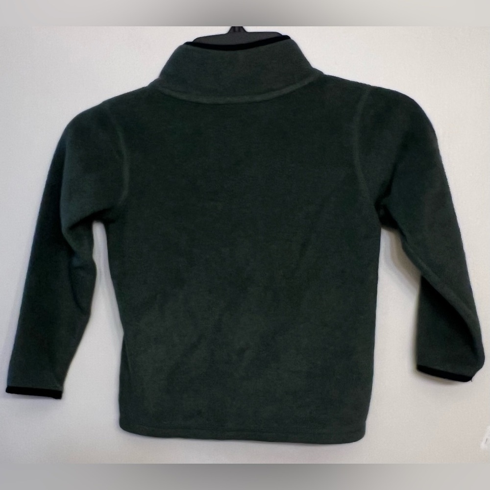 Carter's Green Fleece Zip-Up Sweater - Picture 7 of 7